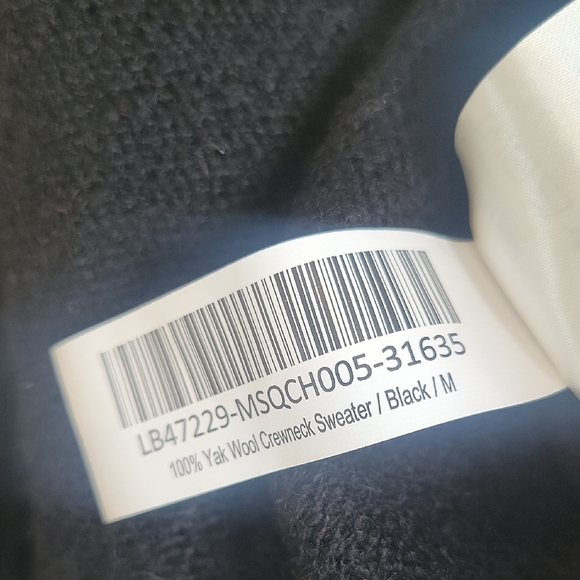 Quince Black 100% Yak Wool Crewneck Sweater - Picture 6 of 16